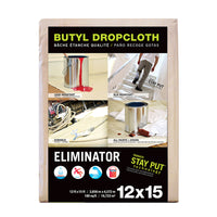 Trimaco Eliminator 12 ft. W X 15 ft. L X 13 mil 10 oz Professional Grade Butyl Coated Drop Cloth 1 p