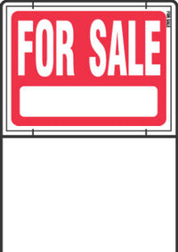 Hy-Ko  English  Red  Informational  Sign  24.5 in. H x 36.5 in. W