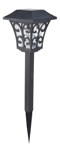 Moonrays 91390 Black Plastic Westover Solar Path Light