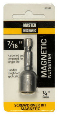 Magnetic Nut Setter, 2-1/2 & 7/16-In. (Pack of 6)