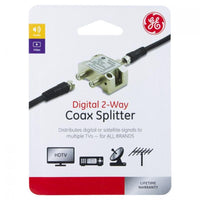 GE 2 Way Coax Splitter 1 pk