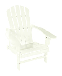 Jennings  Jennings  White  Wood  Adirondack  Chair