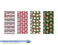 Paper Images Assorted Traditional Christmas Gift Wrap (Pack of 36)