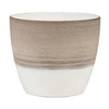 Scheurich 5-1/2 in. H x 6-1/4 in. W Ceramic Vase Planter Espresso Cream (Pack of 3)