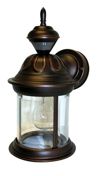 Heath Zenith  Motion-Sensing  Hardwired  Bronze  Wall Lantern