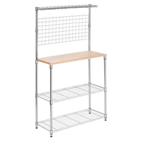 Honey-Can-Do 61 in. H X 36 in. W X 14 in. D Silver Steel Baker's Rack