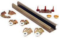 Bypass Door Hardware Set, 3/4 or 1-3/8-In., 5-Ft.