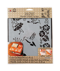 Plaid FolkArt Hummingbird Paste Stencil (Pack of 3)