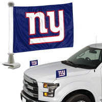 NFL - New York Giants Ambassador Car Flags - 2 Pack