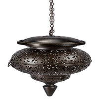 Paradise Lighting Glass/Metal Moroccan Pendant Hanging Garden Light Bronze