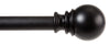 Kenney  Matte  Black  Layla  Curtain Rod  30 in. L x 84 in. L