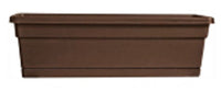 Rolled-Rim  Window Box, Cocoa, 24-In.