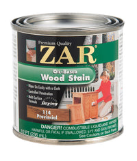 ZAR Semi-Transparent Smooth Provincial Oil-Based Oil Wood Stain 1/2 pt. (Pack of 6)