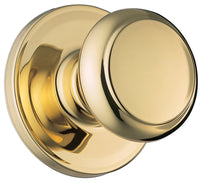 Weiser Troy Polished Brass Passage Lockset 1-3/4 in.