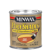 Minwax 21920 1/2 Pint Pecan Polyshades┬« Satin Wood Stain