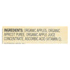 Santa Cruz Organic Apple Sauce - Apricot - Case of 12 - 4 oz.