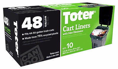 Toter 10ct 48gal Cart Liner
