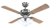 Westinghouse  Crusader  42 in. Brushed Nickel  Indoor  Ceiling Fan