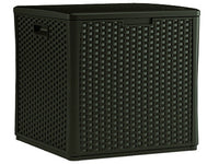 Suncast Brown Plastic 60 gal. Capacity Outdoor Storage Cube 27 W x 28 D in.