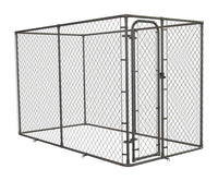 Pet Sentinel  Galvanized Steel  Dog Kennel  Gray  72 in. H