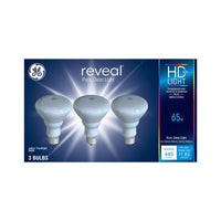 GE Reveal 65 W BR30 Floodlight Replacement Bulb E26 (Medium) Pure Clean Light 3 pk (Pack of 6)