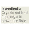 Explore Cuisine Organic Red Lentil Spaghetti - Spaghetti - Case of 12 - 8 oz.