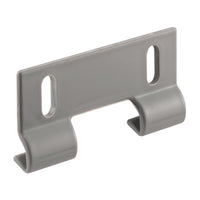 Prime-Line 7.35 in. H X 1-1/2 in. W Gray Frameless Shower Door Bottom Guide