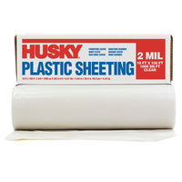 Husky 10 ft. W X 100 ft. L X 2 mil T Plastic Sheeting 1 pk