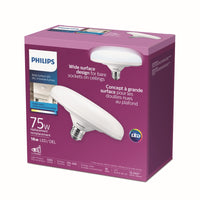 Philips Wide Surface E26 (Medium) LED Floodlight Bulb Daylight 75 Watt Equivalence 1 pk