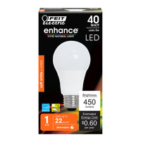 Feit Electric Enhance A19 E26 (Medium) LED Bulb Soft White 40 W 1 pk