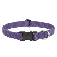 Eco Dog Collar, Adjustable, Lilac, 1 x 16 to 28-In.