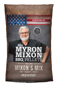 Myron Mixon Blend Flavor Oak Hickory Peach Wood Pellets 20 lbs.