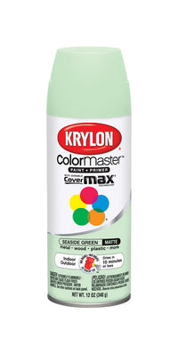 Krylon  ColorMaster  Matte  Seaside Green  Spray Paint  12 oz.