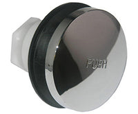 Bathtub Drain Stopper, Tip-Toe Style, Chrome Plated, 5/16-In. Thread