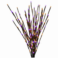 LED Branch Light, Black with Purple & Orange Lights, 140-Ct., 36-In.