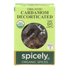 Spicely Organics - Organic Cardamom - Decorticated - Case of 6 - 0.35 oz.