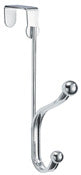 Interdesign 53270 Chrome Dual Hook Lyra Over The Door Hanger