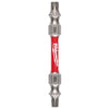 Milwaukee  SHOCKWAVE  Torx  T20/T25   x 2-3/8 in. L Impact Double-Ended Power Bit  Steel  1 pc.