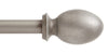 Kenney Baldwin Pewter Silver Egg Curtain Rod 28 in. L X 48 in. L