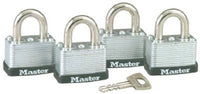 Master Lock 15/16 in. H X 13/16 in. W X 1-1/2 in. L Steel Warded Locking Padlock Keyed Alike