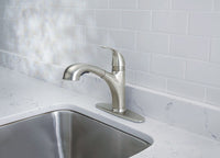 OakBrook  Washerless Cartridge  One Handle  Nickel  Kitchen Faucet