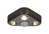 All-Pro  Revolve  Motion-Sensing  270 deg. LED  Bronze  Outdoor Floodlight  Hardwired