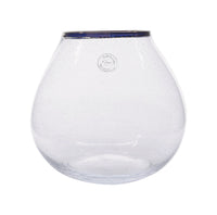 Decoris Clear None Scent Accent Candle Holder 8-1/2 in. H x 9-1/2 in. Dia. (Pack of 2)