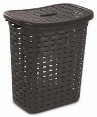 Laundry Hamper, Espresso Weave, 22-3/8-In. (Pack of 4)