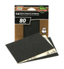 Gator PowerPlus 5-1/2 in. L X 4-1/2 in. W 80 Grit Zirconium Oxide 1/4 Sheet Sandpaper 4 pk