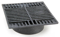 9-Inch Black Square Polyolefin Grate