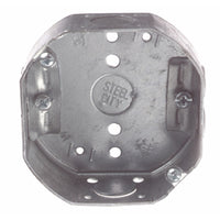 Steel City 15.8 cu in Octagon Galvanized Steel Electrical Ceiling Box Silver