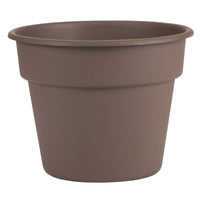 Bloem Dura Cotta Chocolate Plastic Planter 17.25 H x 22 W x 22 D in. (Pack of 6)