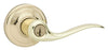 Kwikset SmartKey Tustin Polished Brass Entry Lockset KW1 1-3/4 in.