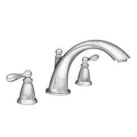 CHROME TWO-HANDLE HIGH ARC ROMAN TUB FAUCET